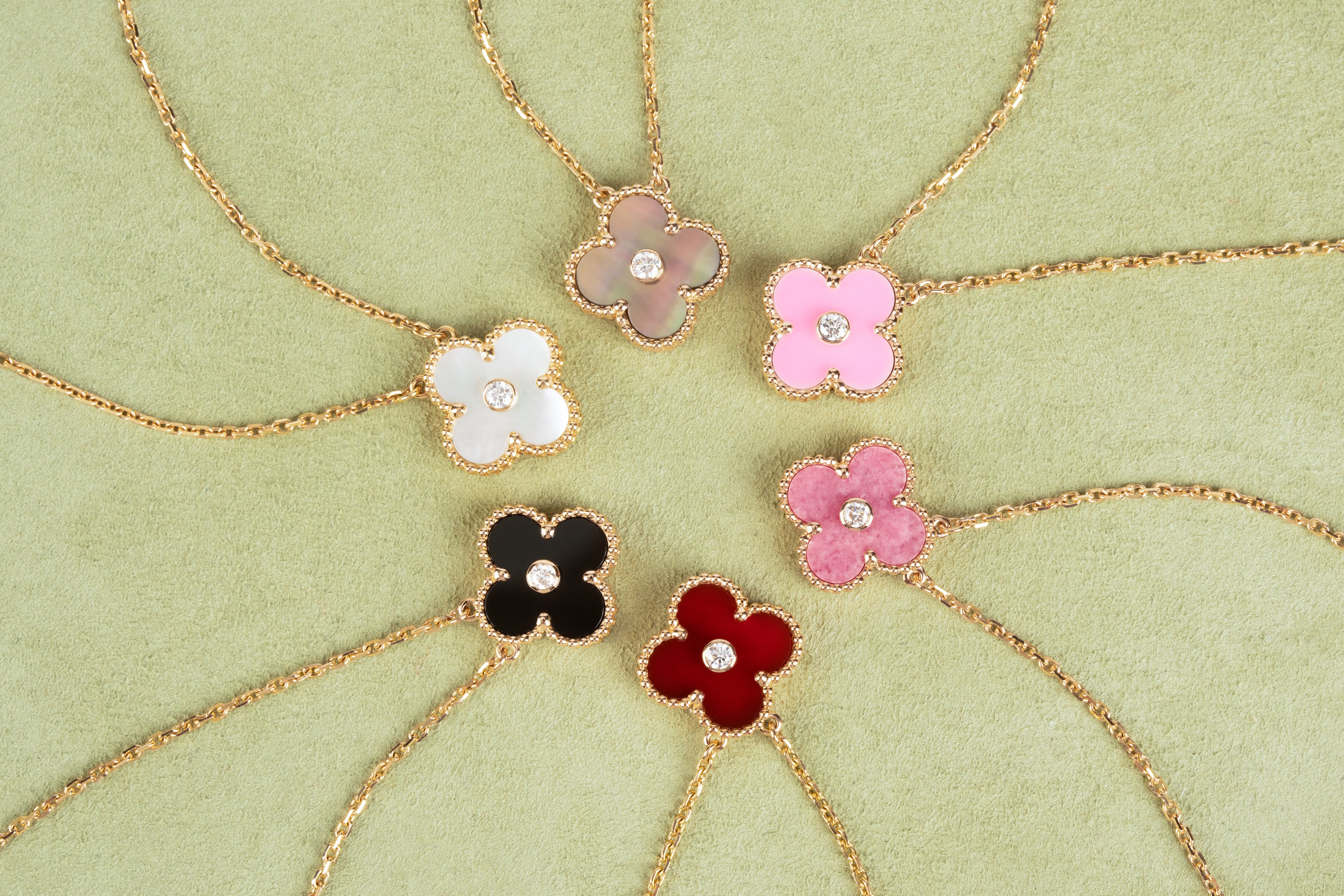 Van Cleef & Arpels Alhambra pendants are the lucky charms every