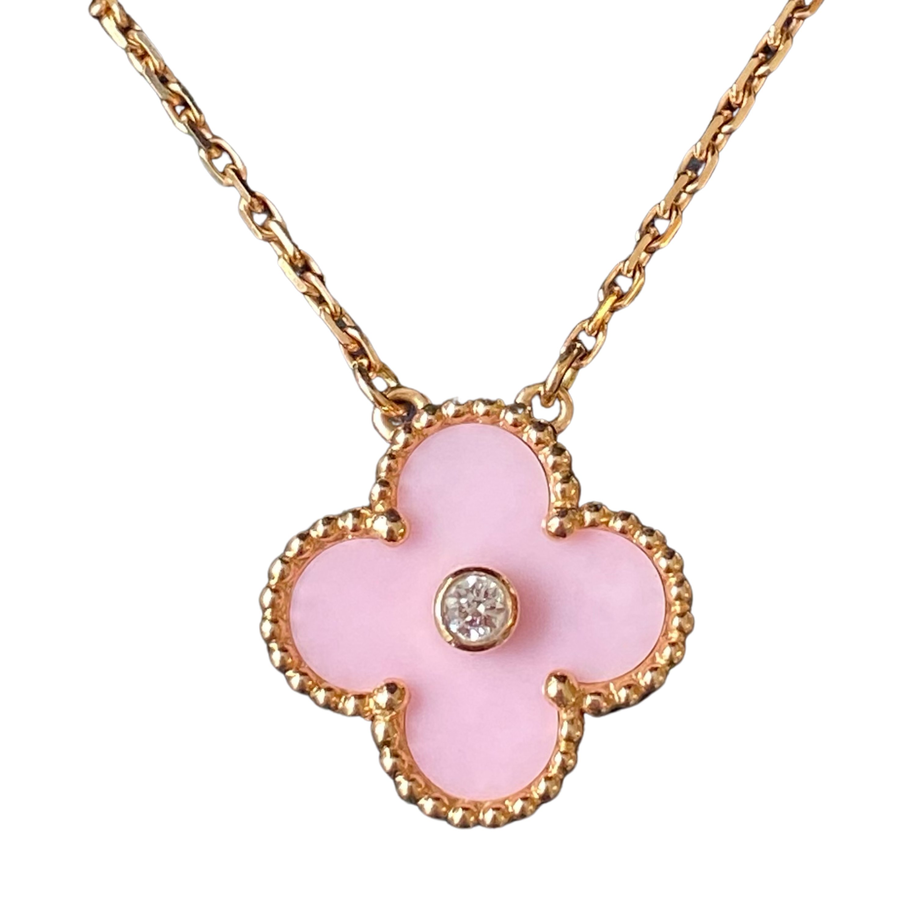 Van Cleef & Arpels Limited Edition Pink Porcelain Vintage Alhambra