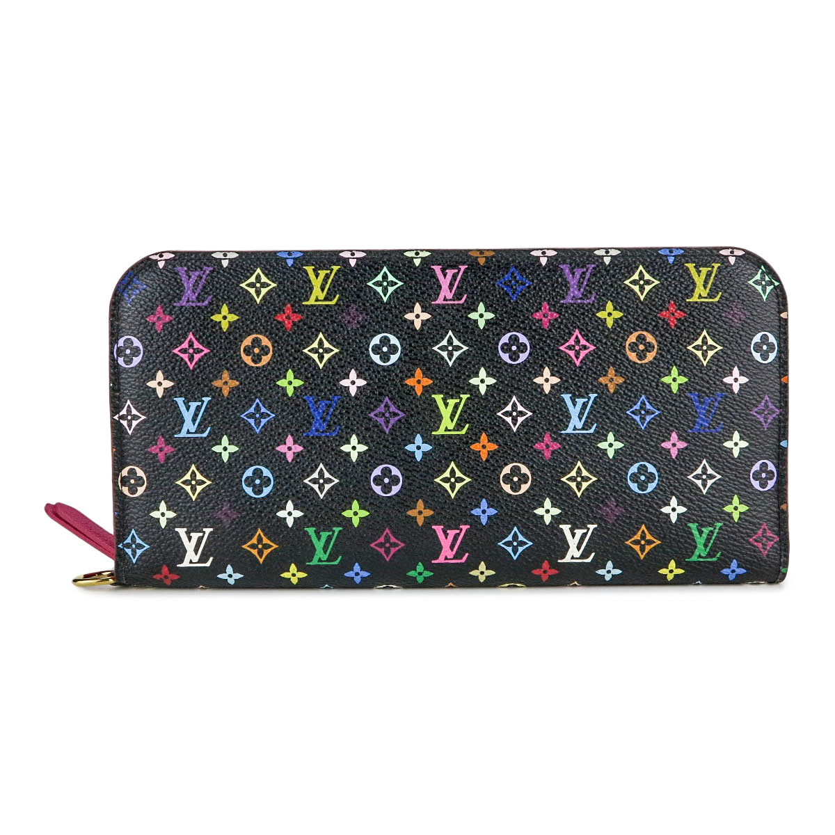 lv multicolor zippy wallet
