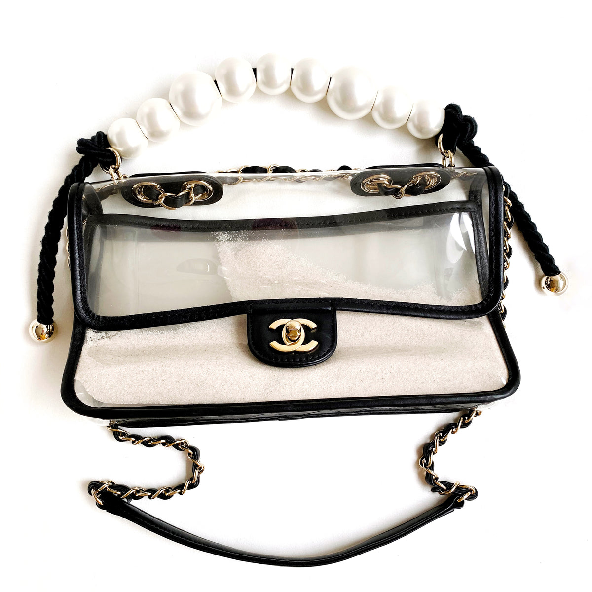 Chanel pvc pearl bag Clearance