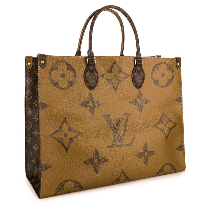 LOUIS VUITTON Onthego Tote Bag in Giant Reverse Monogram - Dearluxe.com