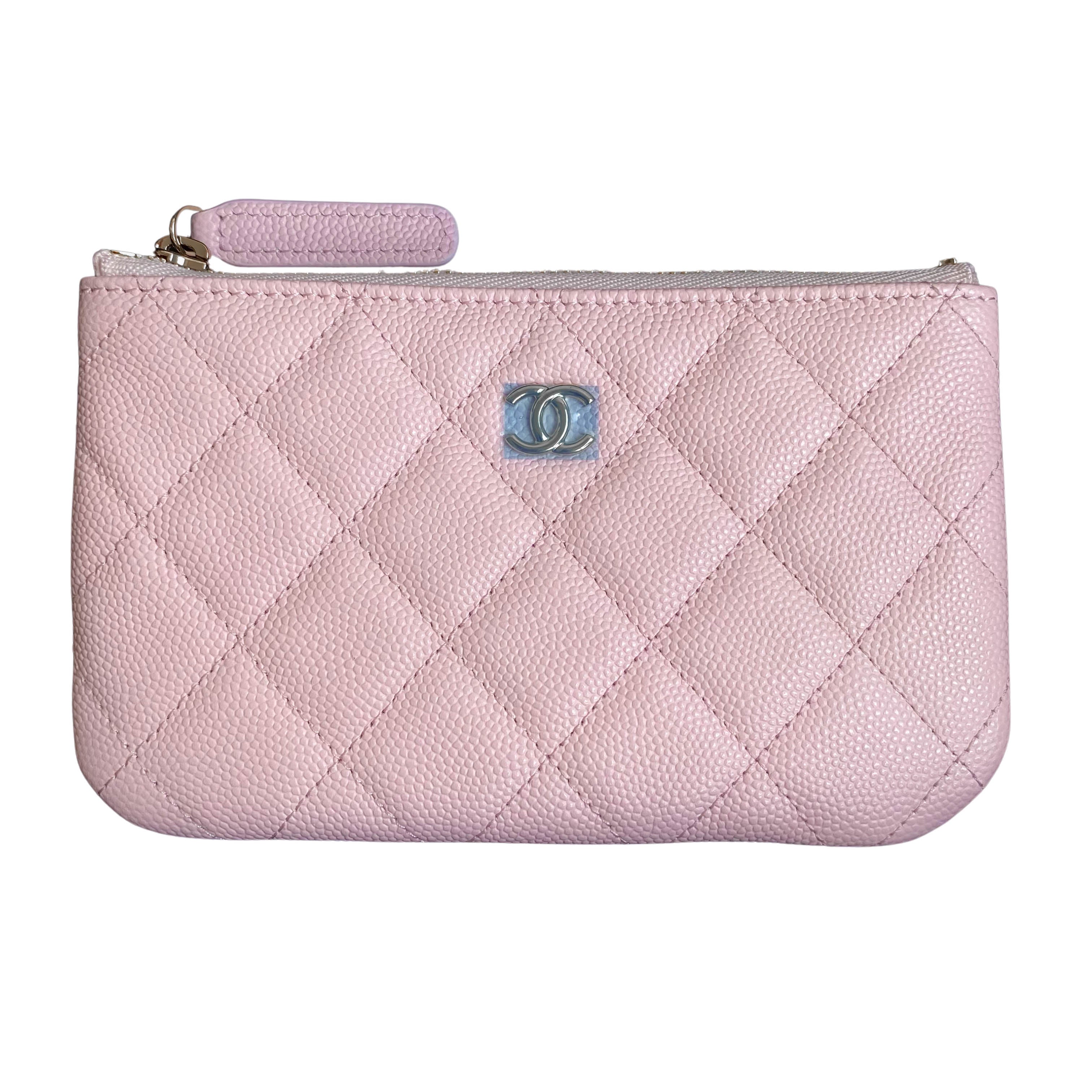 Chanel O Case Quilted Iridescent Caviar Gold-tone Pink in Caviar with  Gold-tone - US