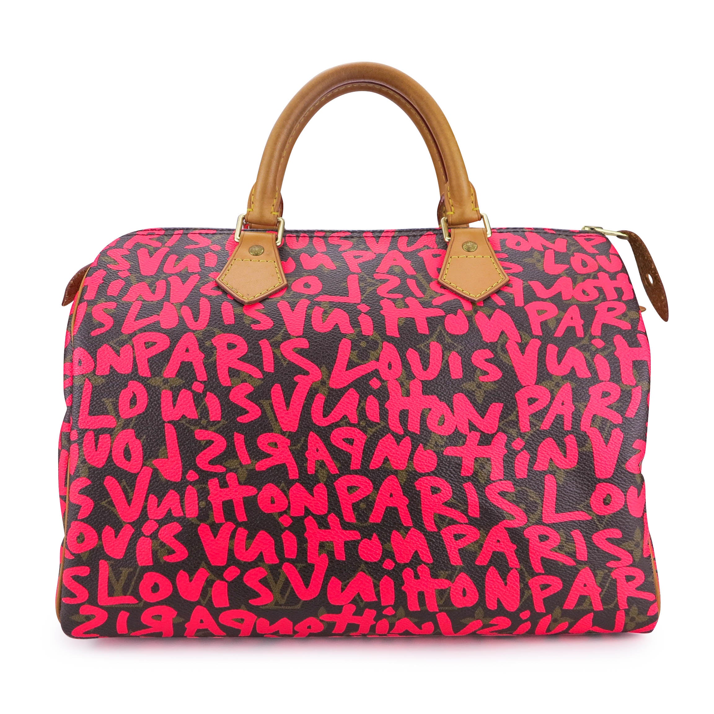 Louis Vuitton Pink Monogram Canvas Graffiti Stephen Sprouse Speedy