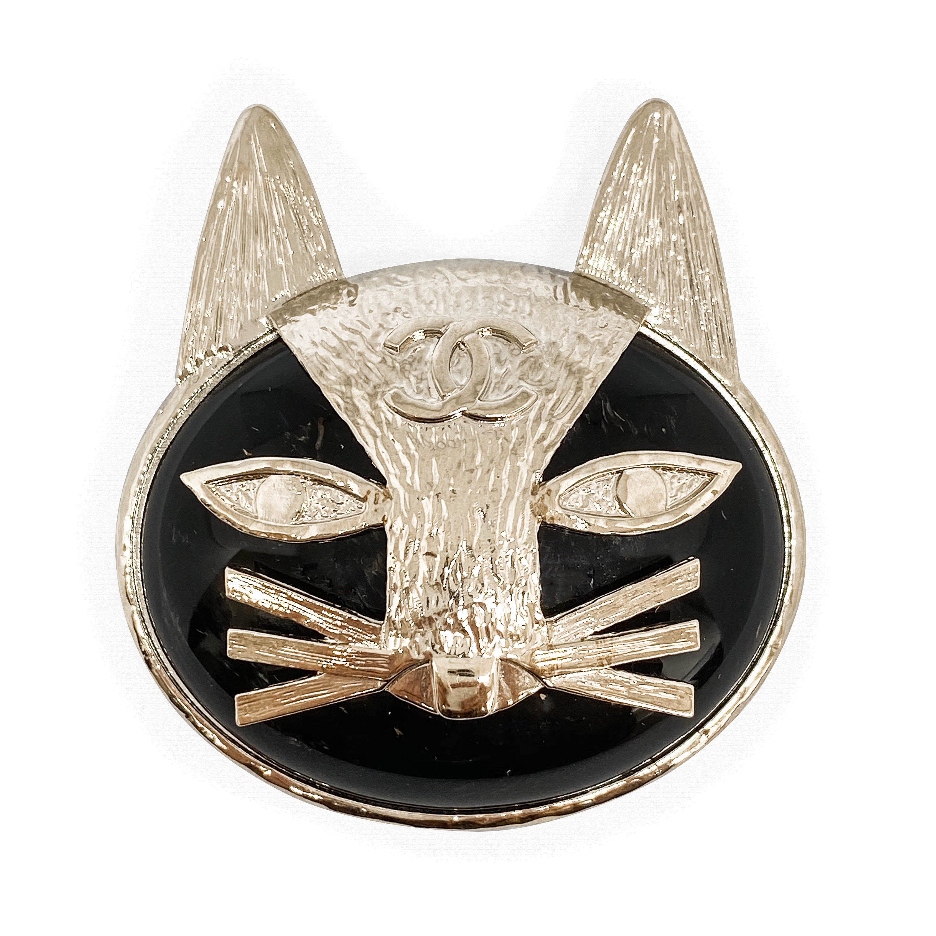 CHANEL エジプトシリーズ 猫モチーフ ブローチ CHANEL 19A Egypt Cat Large Brooch | Dearluxe