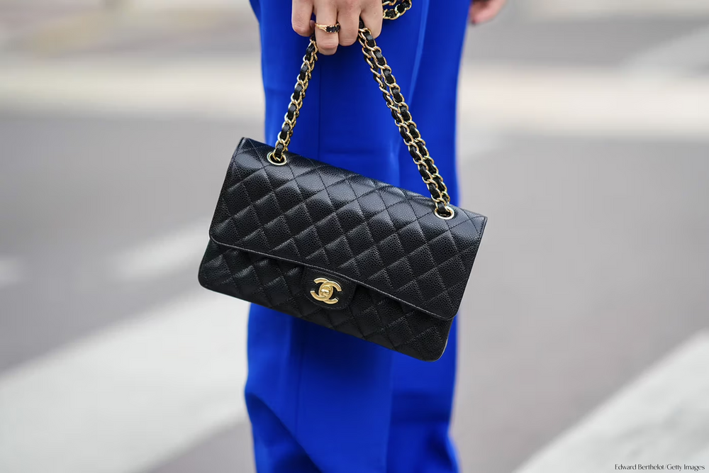 chanel leather flap bag