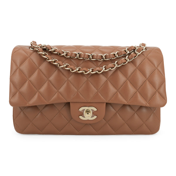 Chanel Brown Leather Classic Double Flap Bag small – Luxeparel
