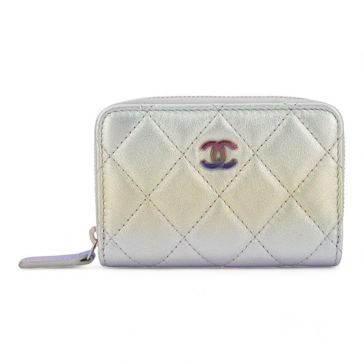 CHANEL Zippy Wallet Coin Purse in 21K Rainbow Gradient Lambskin - Dearluxe.com