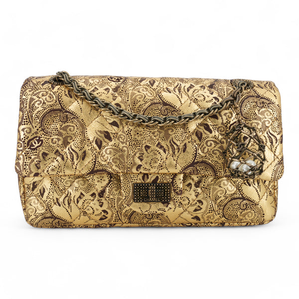 Paris-Moscow Gold Paisley Brocade 2.55 Reissue Flap Bag Size 225