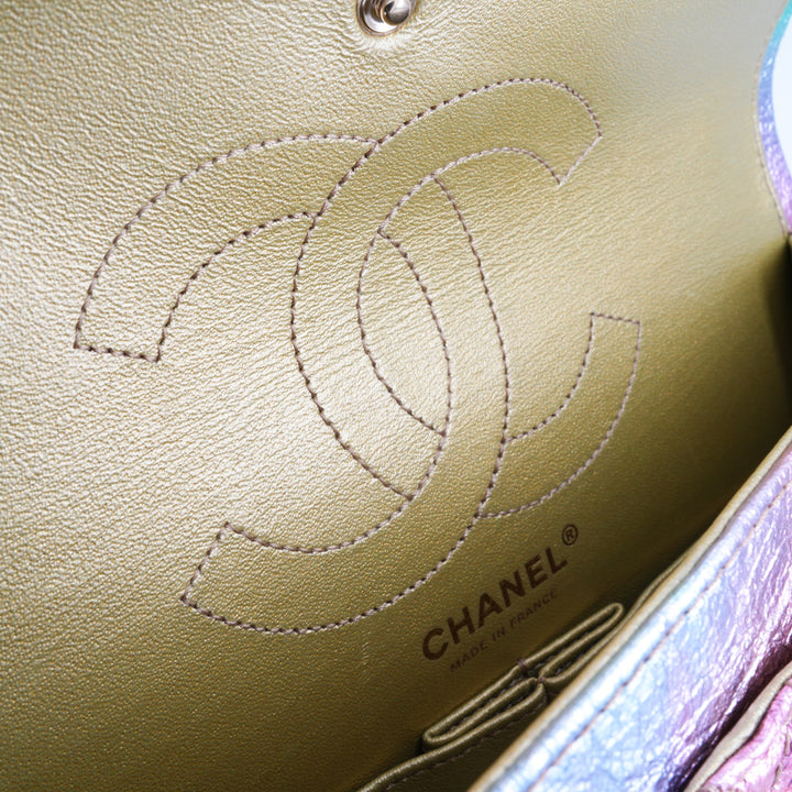 CHANEL 20A Rainbow Metallic 2.55 Reissue Flap Bag Size 225 - Dearluxe.com