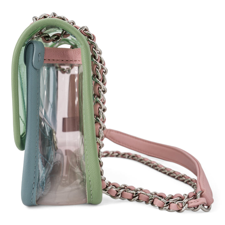 CHANEL PVC Coco Splash Mini Flap Bag Green Pink Blue - Dearluxe.com