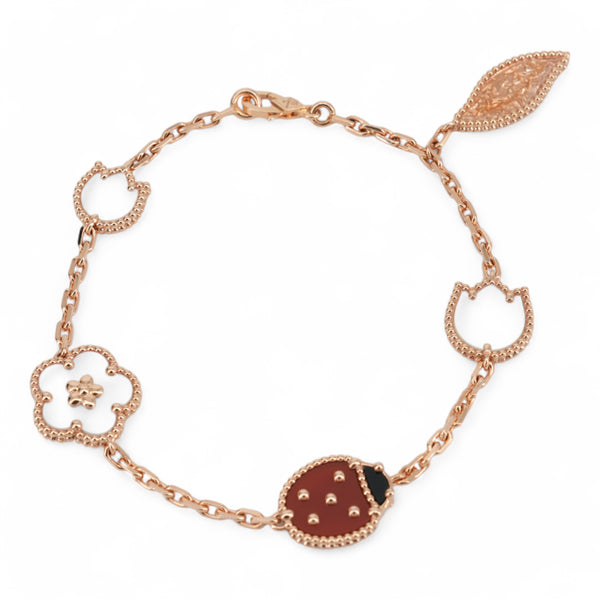 VAN CLEEF & ARPELS Lucky Spring 5 Motifs Bracelet 18k Rose Gold 18k Rosr Gold - Dearluxe.com