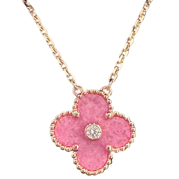 CC PINK CRYSTAL HEART NECKLACE – Butterfly Boutique