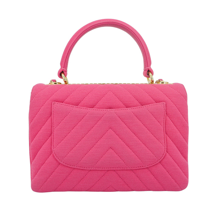 CHANEL Trendy CC Flap Quilted Lambskin Pink Small with Handle 30197454