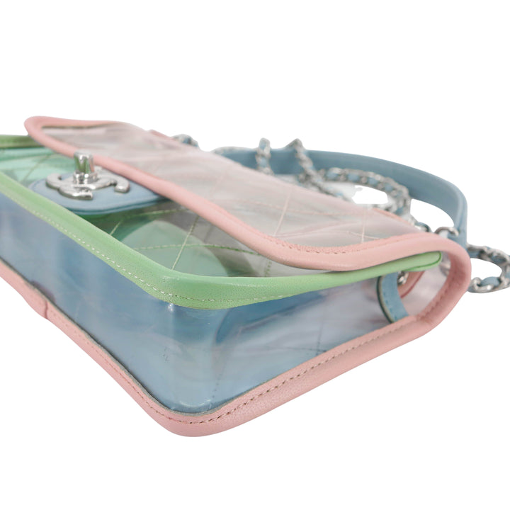CHANEL PVC Coco Splash Mini Flap Bag Pink Green Blue - Dearluxe.com