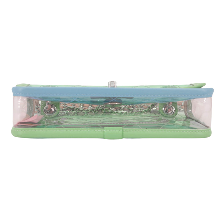 CHANEL PVC Coco Splash Mini Flap Bag Green Pink Blue - Dearluxe.com