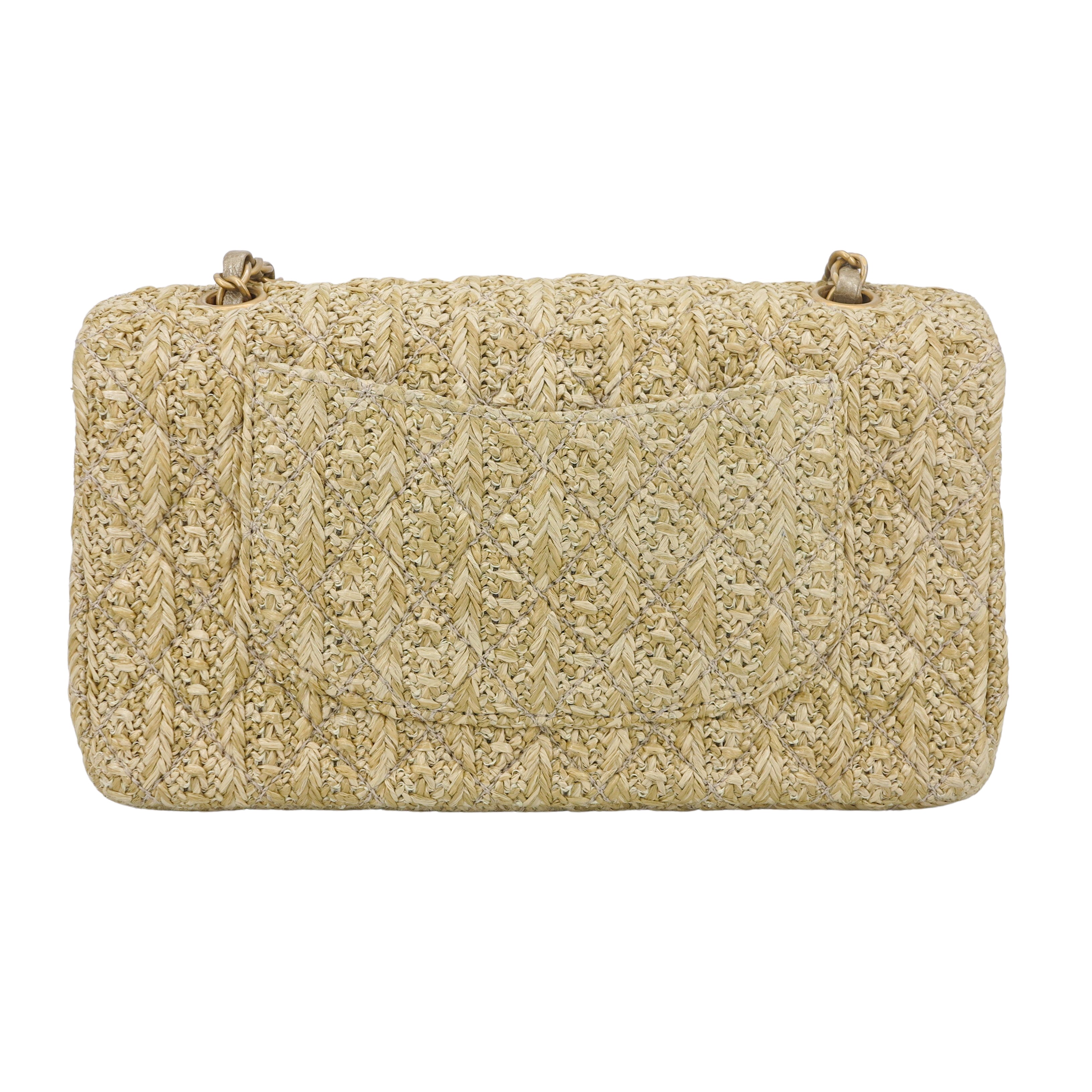 Chanel woven straw raffia new arrivals