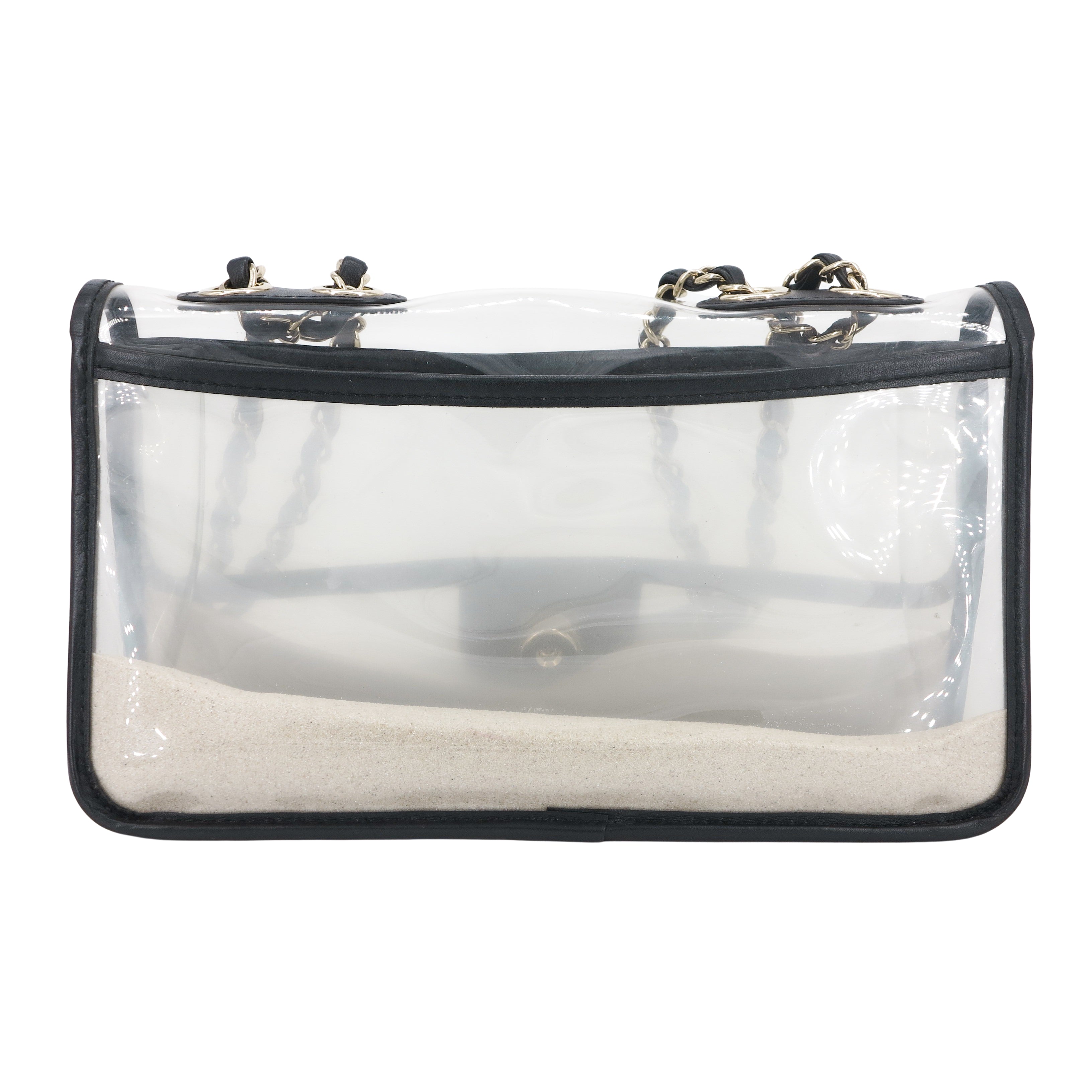 Coco Sand PVC Medium Flap Bag