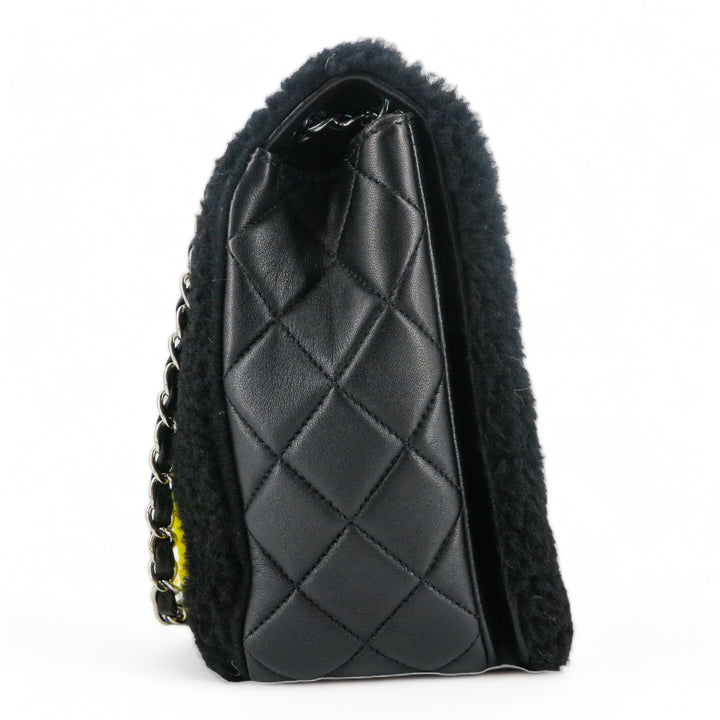 Chanel Pop Art No.5 Shearling Maxi Flap Bag | Dearluxe