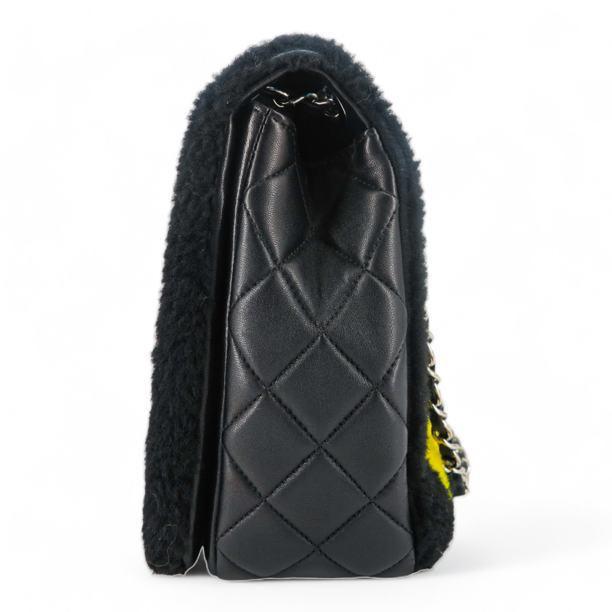 CHANEL Pop Art No.5 Shearling Maxi Flap Bag | Dearluxe