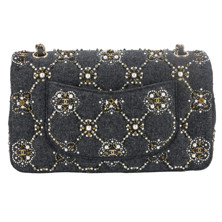 Chanel Classic Small Double Flap, 21A Grey Caviar Leather with