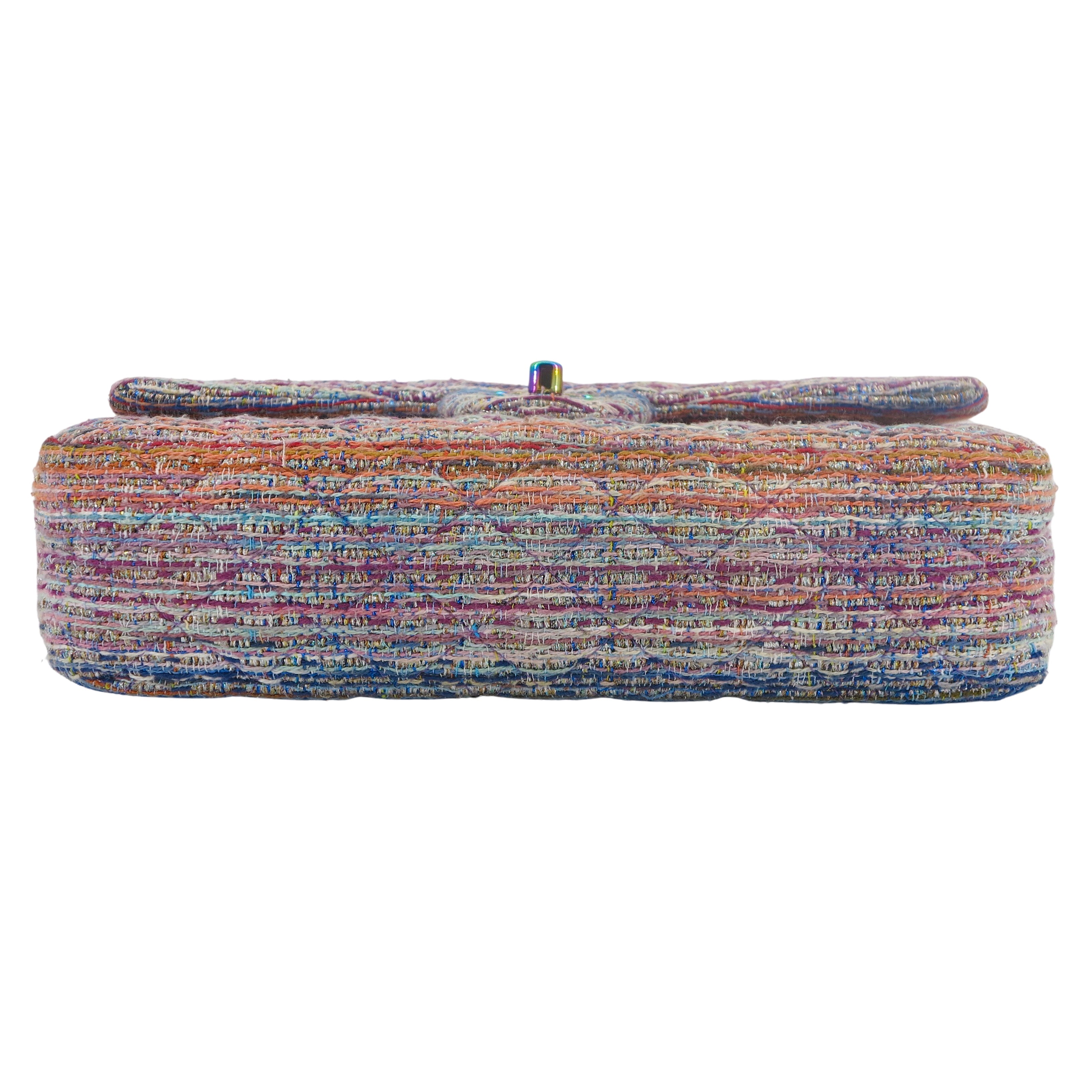 Chanel rainbow tweed online bag