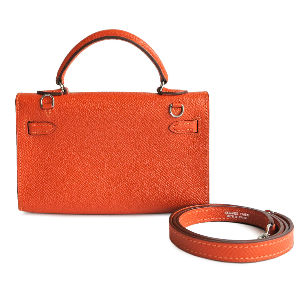 HERMES Tiny Kelly in 9J Feu Epsom Leather Dearluxe