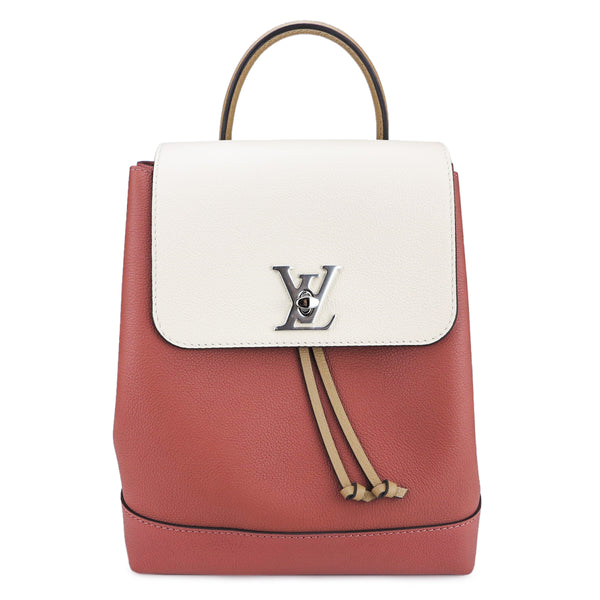 LOUIS VUITTON Lockme Backpack in Vieux Rose Sesame Creme - Dearluxe.com