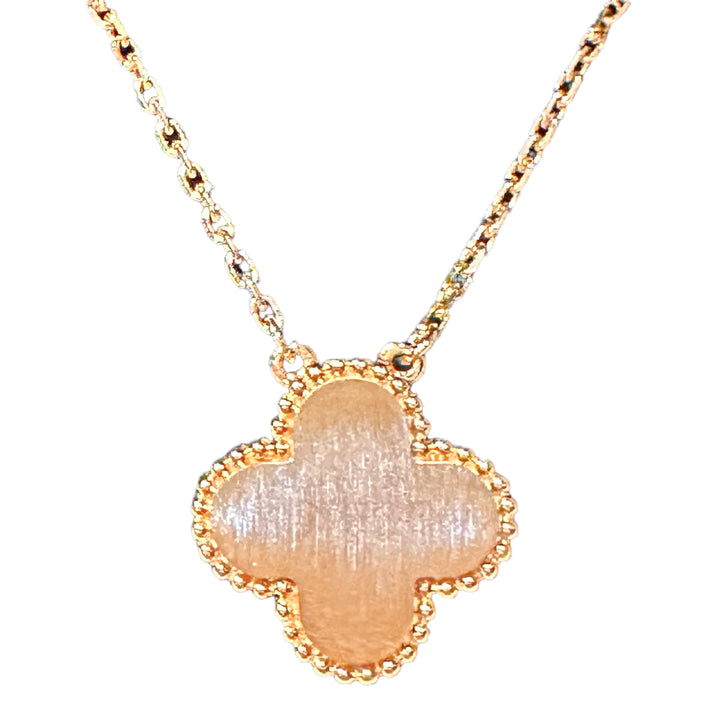 VAN CLEEF & ARPELS 2016 Onyx Vintage Alhambra Holiday Diamond Pendant Necklace - Dearluxe.com