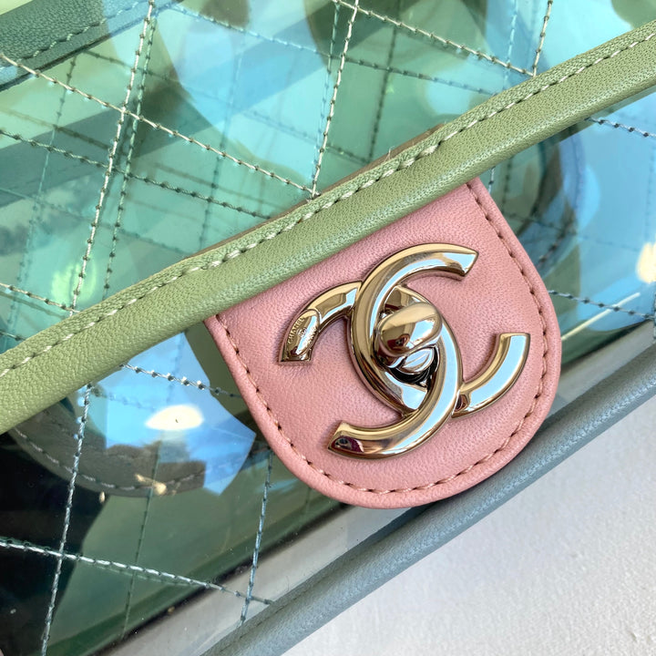 Handbag Chanel Pink in Plastic - 36440536