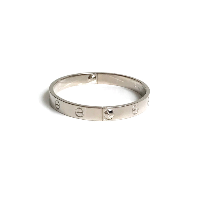 CARTIER Love Bracelet in 18k White Gold - Dearluxe.com