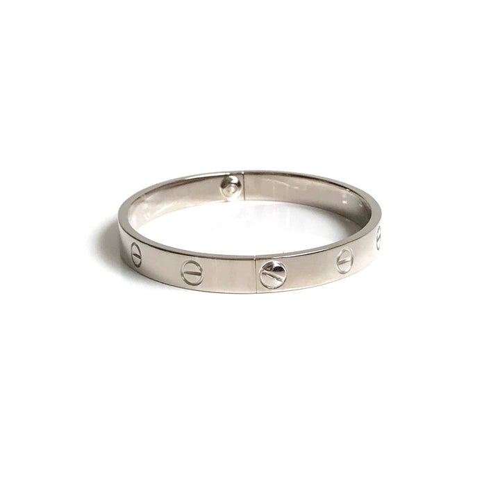 CARTIER Love Bracelet in 18k White Gold - Dearluxe.com