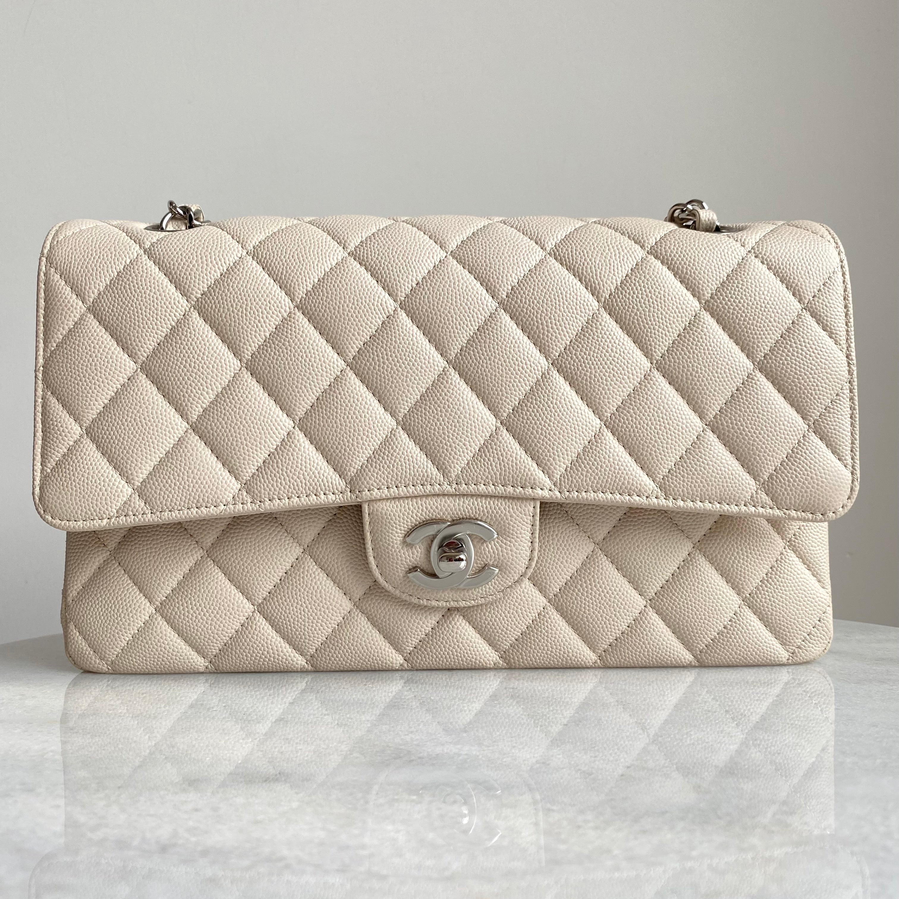 Chanel Timeless handbag in beige suede, Hypebae