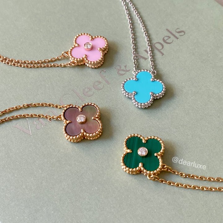 VAN CLEEF ARPELS Vintage Alhambra 2014 Holiday Diamond Pendant