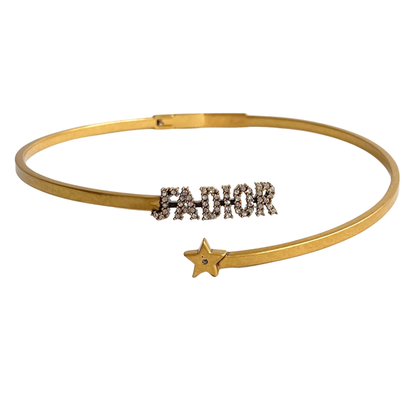 DIOR J'adior Star Antique Gold Finish Choker - Dearluxe.com