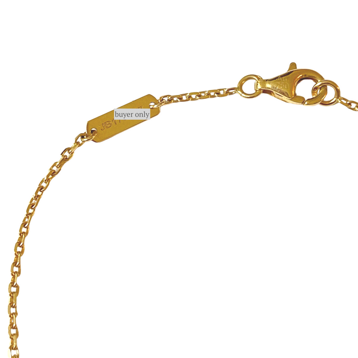 VAN CLEEF & ARPELS Vintage Alhambra Pendant Necklace in 18k Yellow Gold Turquoise - Dearluxe.com