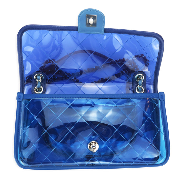 CHANEL Coco Splash Blue PVC Medium Flap Bag | Dearluxe
