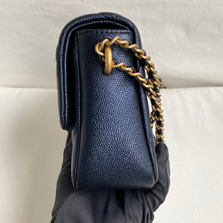 CHANEL My Perfect Mini Flap Bag in Iridescent Black Caviar