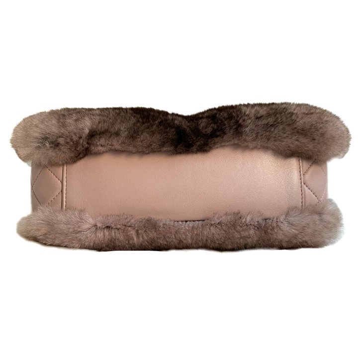 Chanel Ombré Brown Orylag Rabbit Fur Medium Flap Bag | Dearluxe