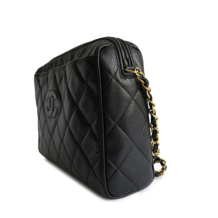 Chanel Vintage Black CC Caviar Camera Bag – Season 2 Consign