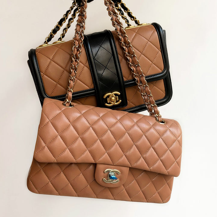 Chanel Caramel Quilted Leather Flap Bag Chanel
