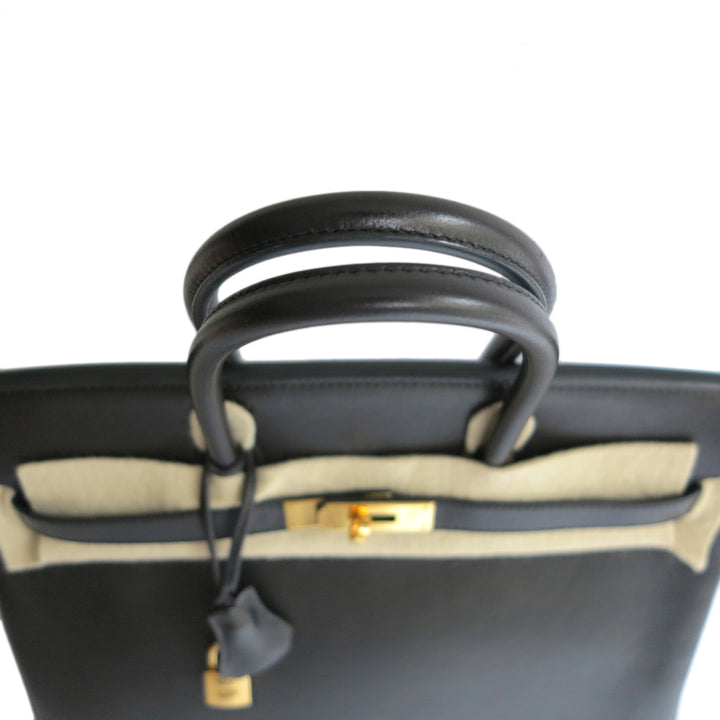 Birkin 35 leather handbag Hermès Black in Leather - 35963702
