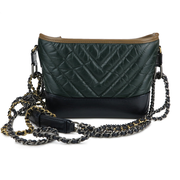 Chanel Small Hobo Bag A91810 Y61477 NL301, Green, One Size