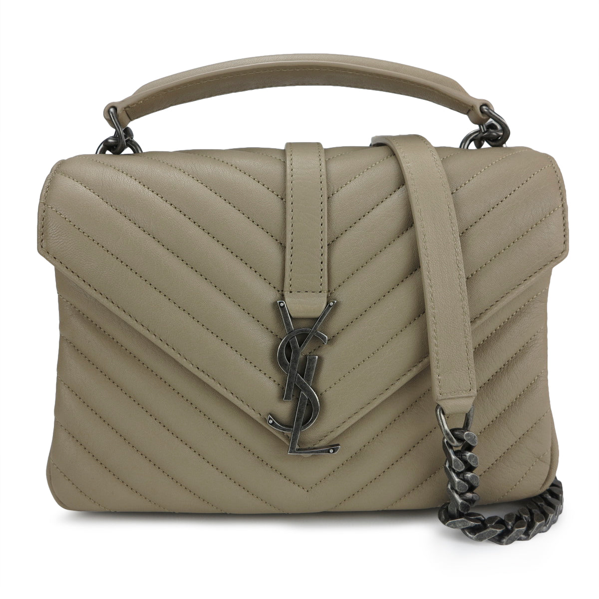 Ysl college bag taupe hot sale