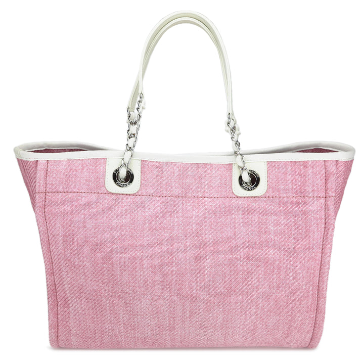 Chanel Tweed Deauville Shopping Tote A67001 Pink Cloth ref.940180 - Joli  Closet