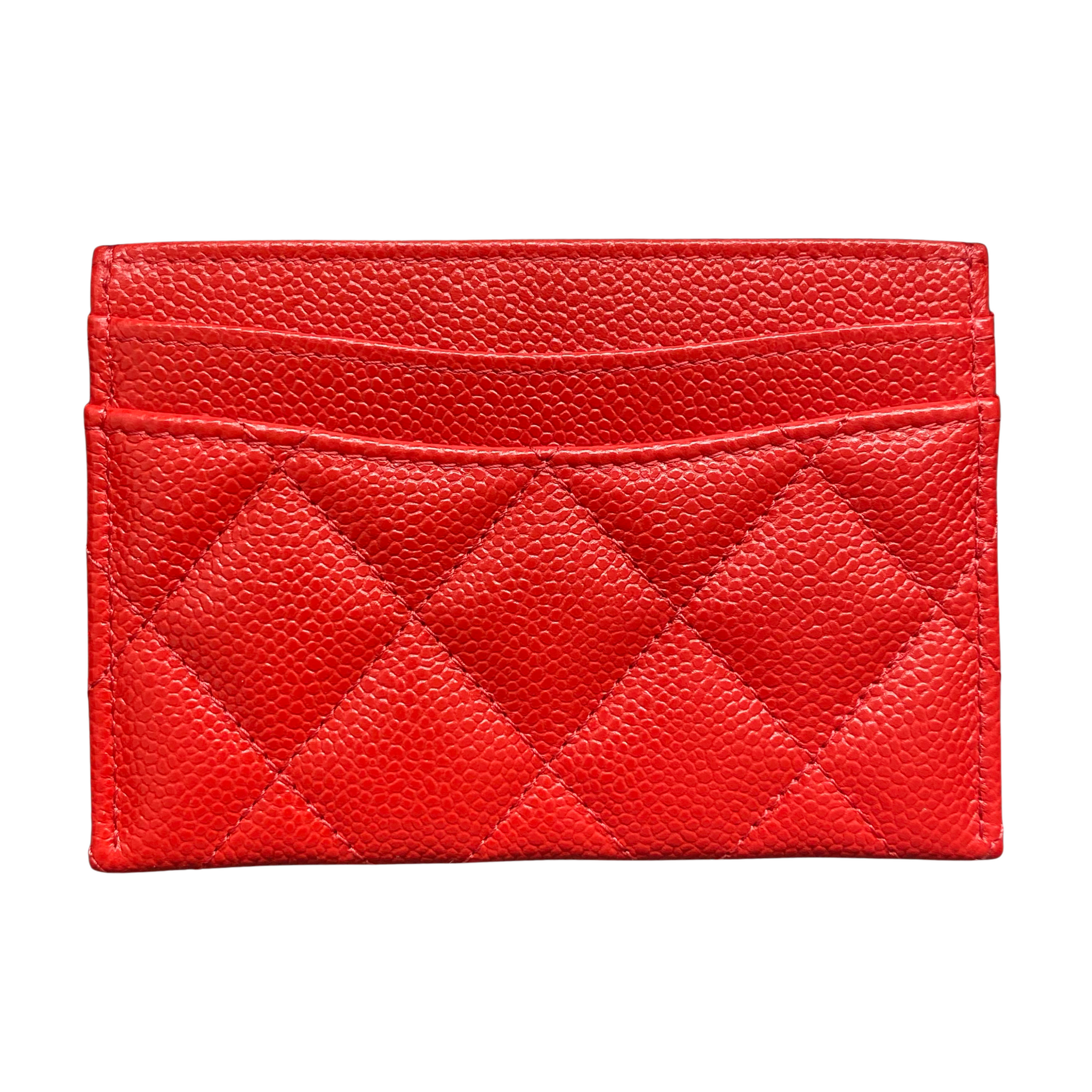 CHANEL Classic Card in Red | Dearluxe