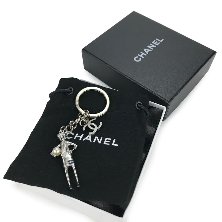 CHANEL Key ring Novelty Holiday Christmas 2022 Gold Charm