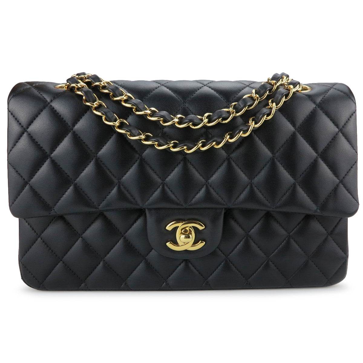 Timeless Chanel black caviar medium classic flap bag SHW Leather ref.140921  - Joli Closet