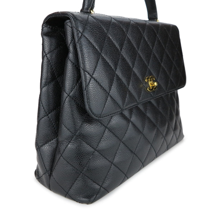 Kelly leather handbag Chanel Black in Leather - 36338088