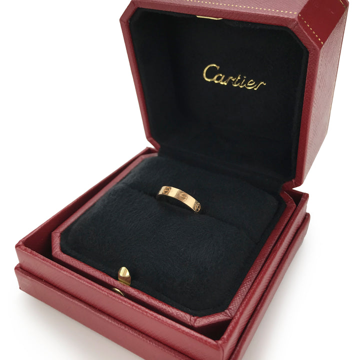 CARTIER Love Ring Wedding Band in 18k Pink Gold - Dearluxe.com