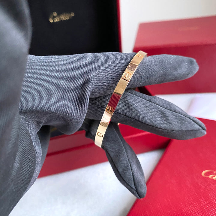 Cartier Love Rose Gold Bracelet, Small Model
